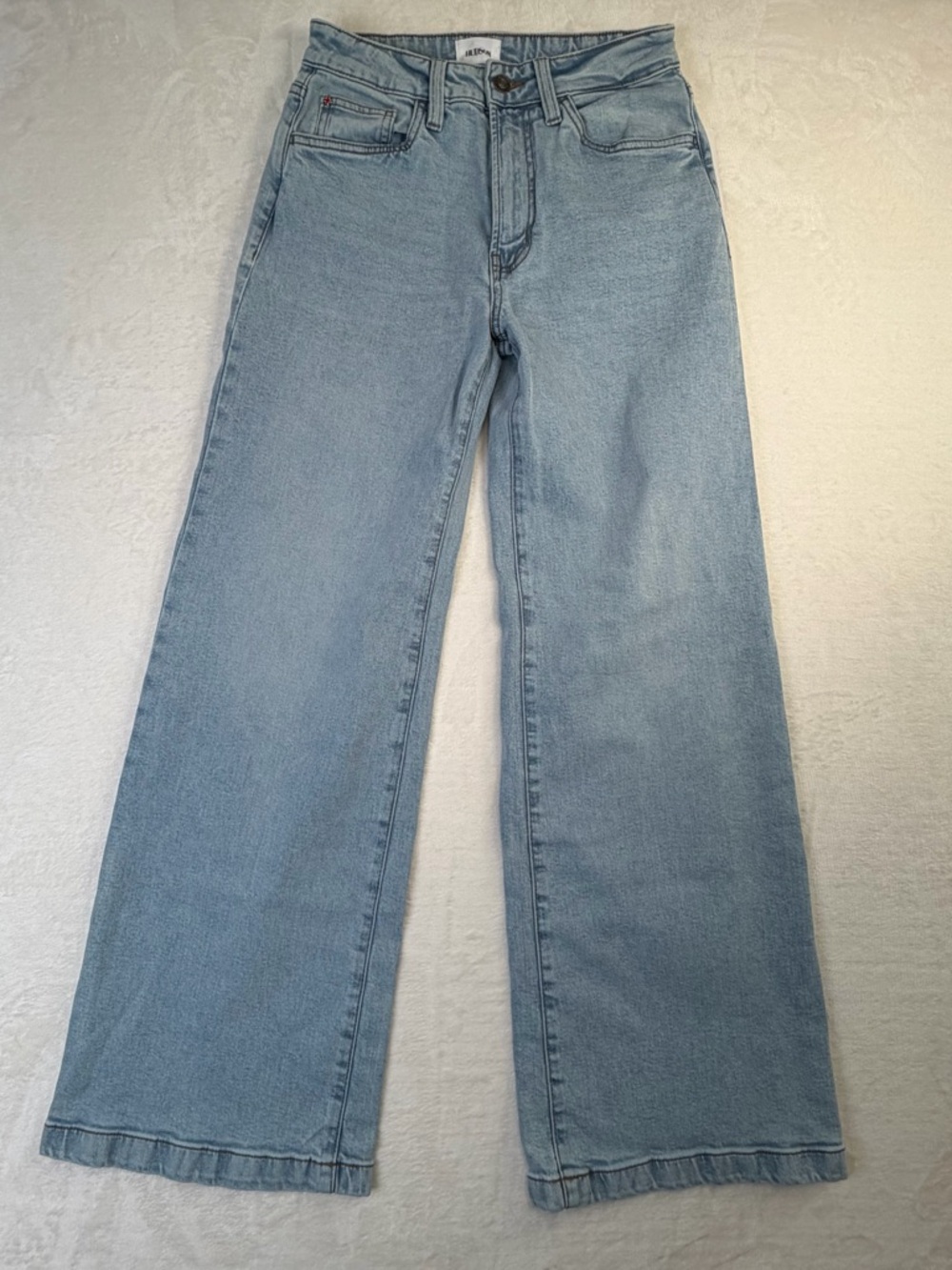 Hudson Jolene Wide Leg Jeans 24 NWT Light Wash High Rise 32 Inseam